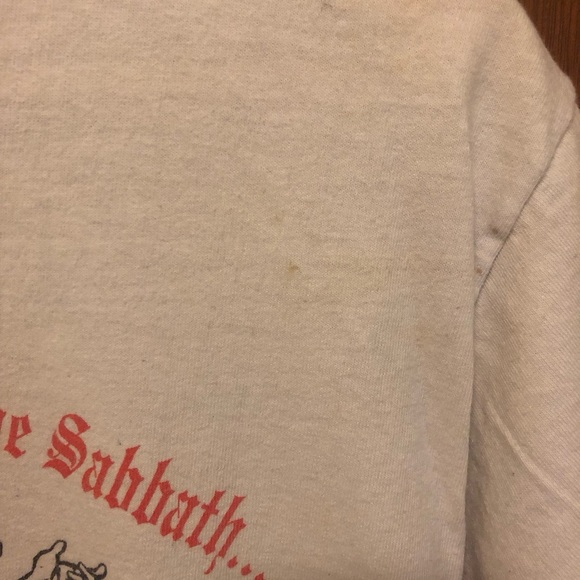 BLACK SABBATH White Graphic T-Shirt Fruit of the Loom size M 100% cotton 2005 - Picture 8 of 16